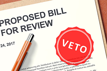 Proposed bill vetoed