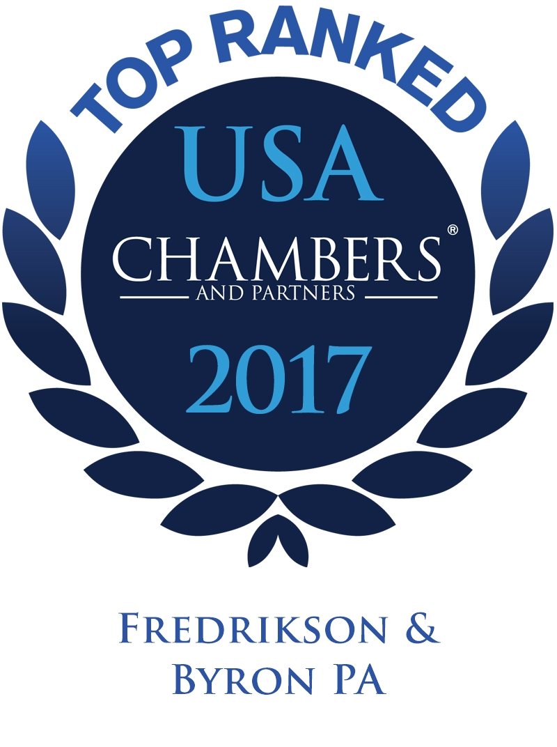 USA Chambers 2017 - Fredrikson & Byron Top Ranked