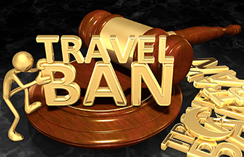 Travel Ban Gold Gavel