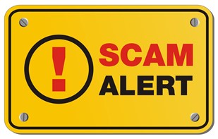 scam alert sign