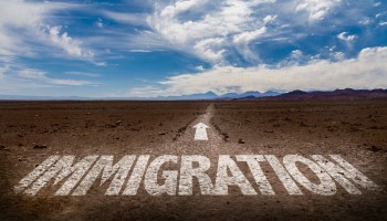 Image of Immigration on Dirt Path