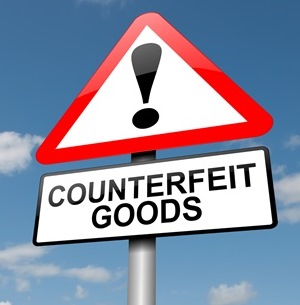 Counterfeit Goods Sign