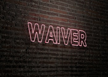 Brick Wall Waiver Sign