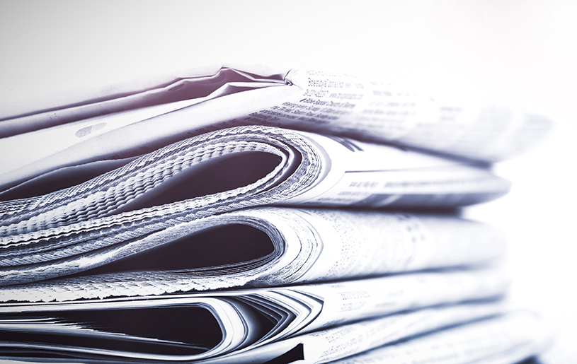 Stack of newspapers